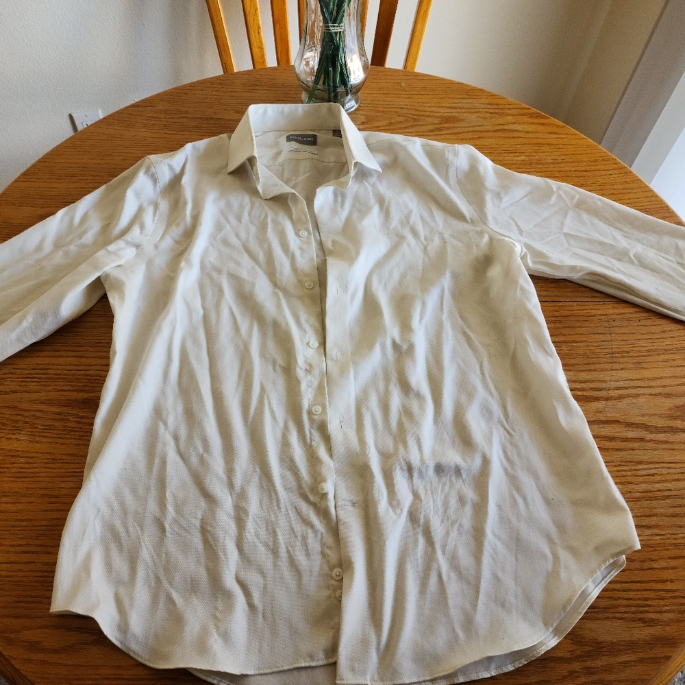 Michael Kors Men's Slim Fit Dress Shirt - L (16.5 34/35)